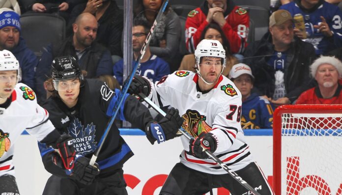 Blackhawks defenseman T.J. Brodie finding rhythm after shaky start: 'He’s starting to fit in'