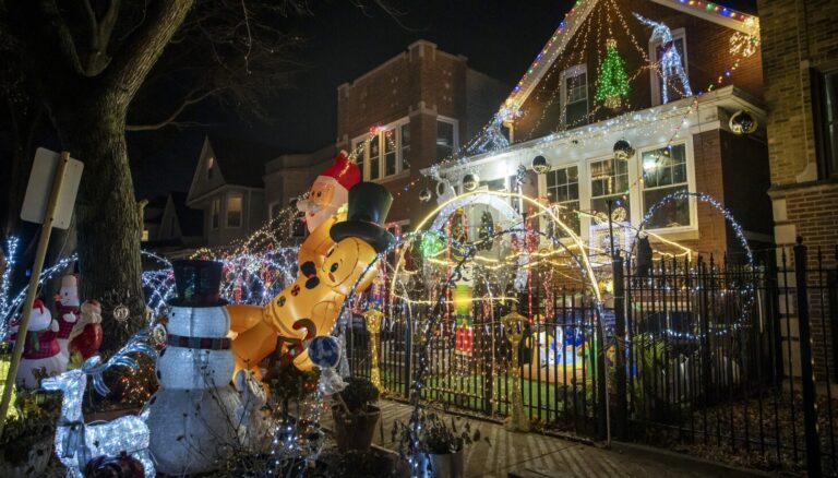 Chicago Christmas decorations show the cheerful, creative side of the city