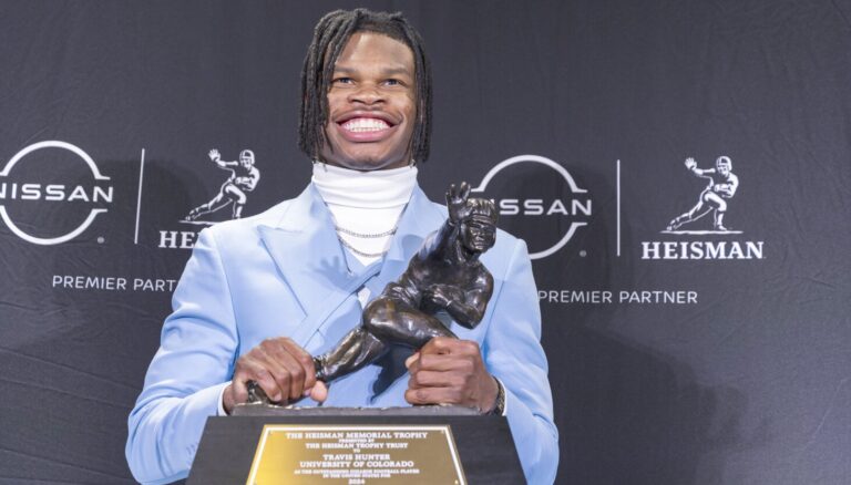 Colorado two-way star Travis Hunter wins Heisman Trophy as college football's top player