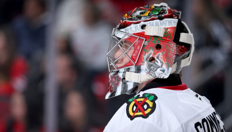 Drew Commesso's impressive first NHL start ruined by Blackhawks' meltdown