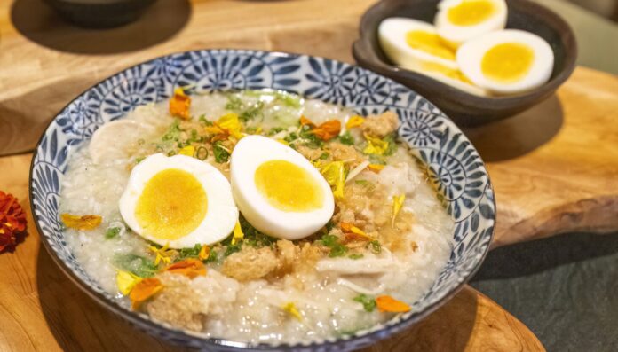 How to make arroz caldo? Try this recipe from Sunda New Asian's Chef Michael Morales