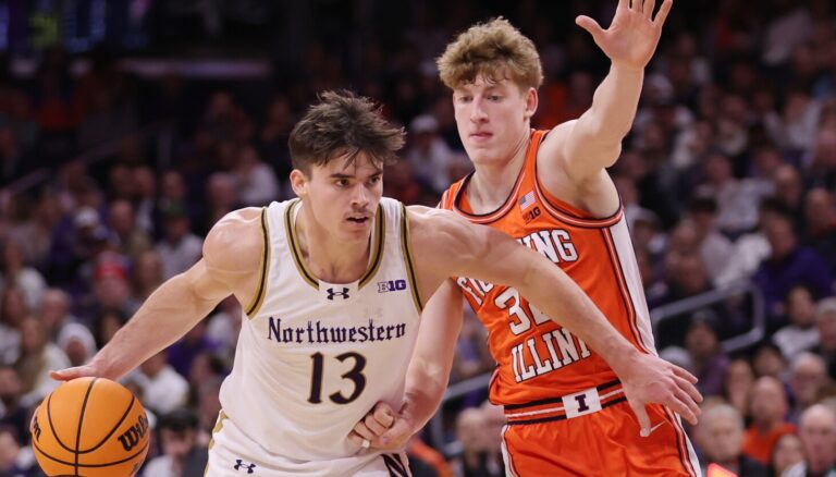 Northwestern tops No. 19 Illinois 70-66 in tense overtime fight in Evanston