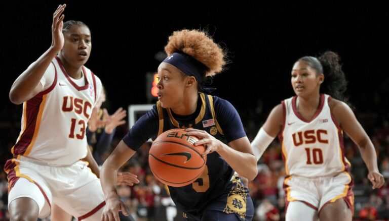 Notre Dame falls seven spots in women's AP Top 25